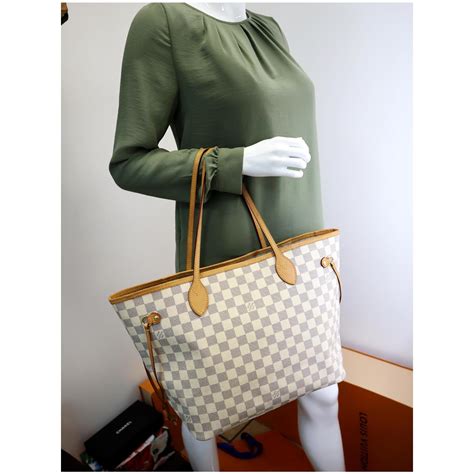 lv totally azur|Neverfull MM Damier Azur Medium Size Tote .